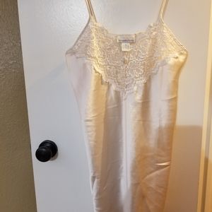 Cream silk and lace chemise